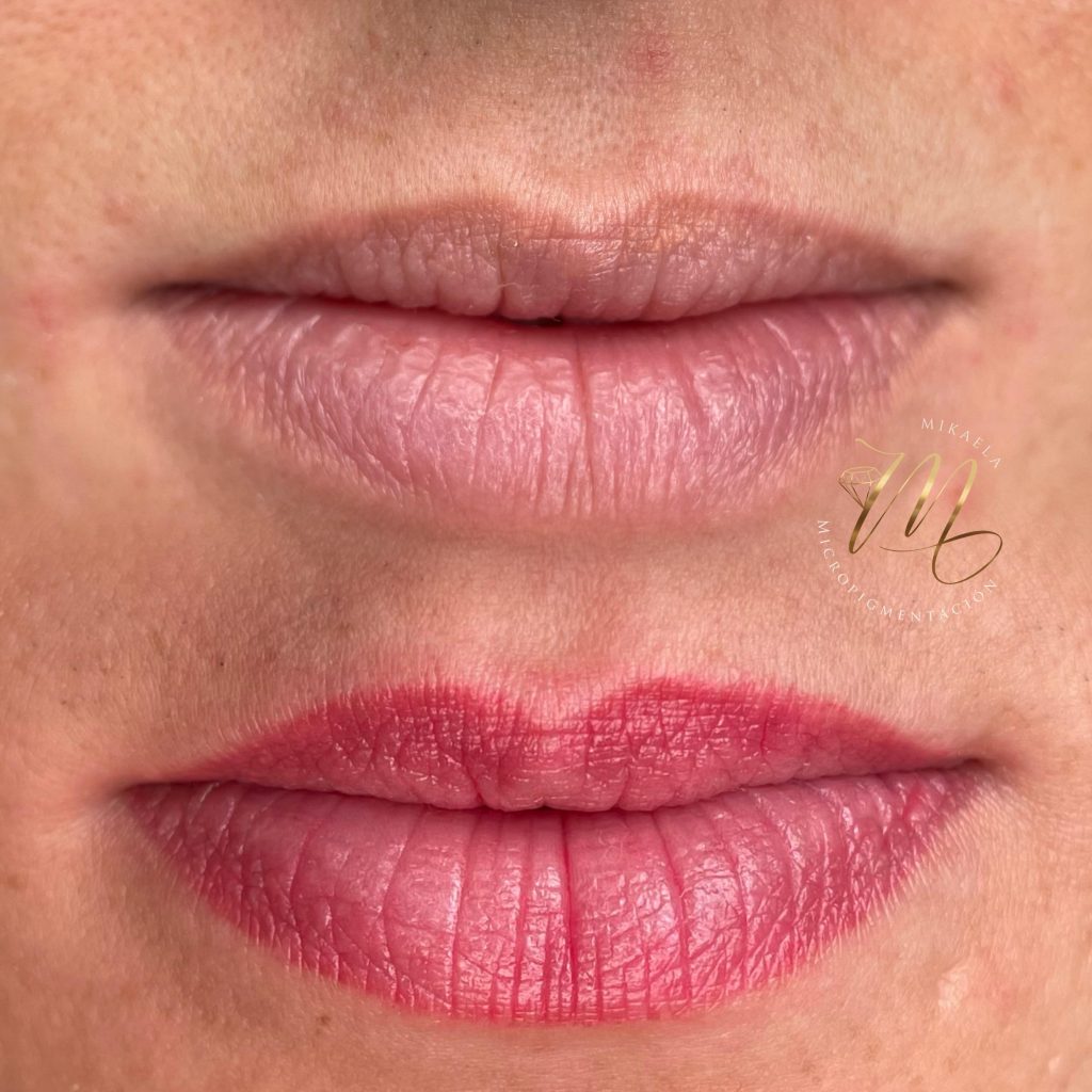 Perfilado con difuminado labios
